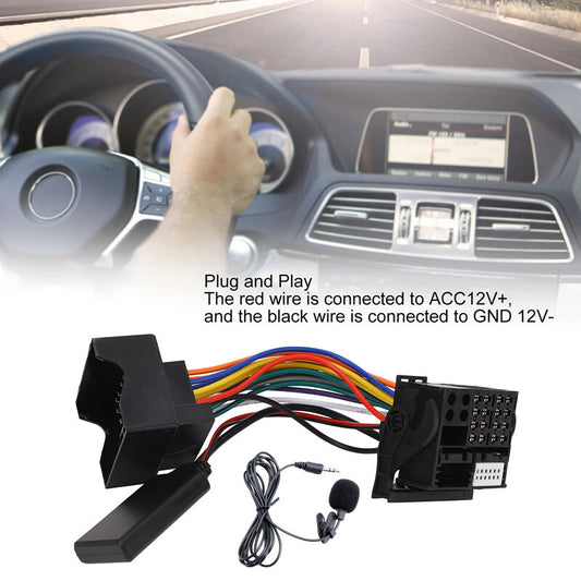 Car Bluetooth 5.0 AUX Audio Sound Handsfree MIC Cable Adapter for BMW E60 E63 E6
