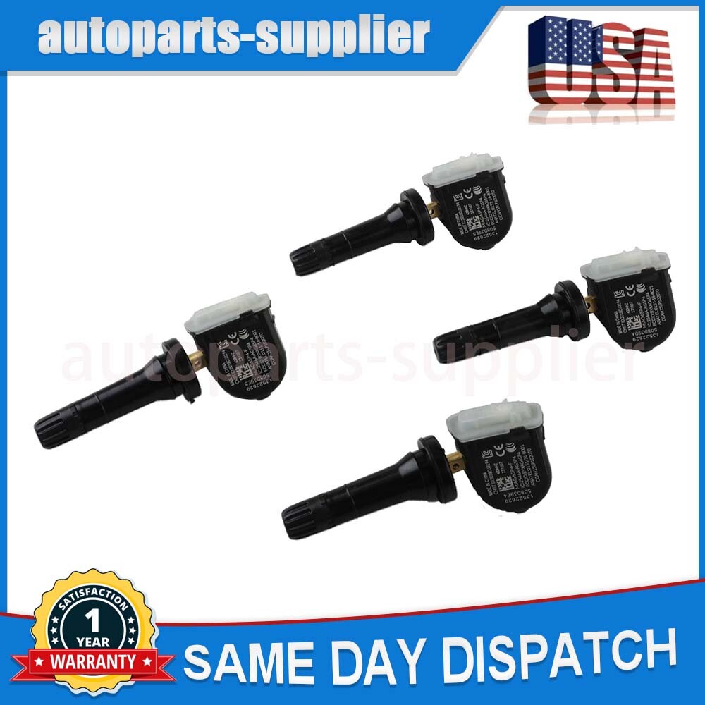 4-piece 13522629 433MHz Tire Pressure Sensor (TPMS) for Chevrolet Silverado 1500 for GMC