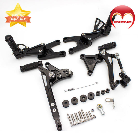 Suitable for Benelli TNT125 and TNT135 models 2016-2021-2022, with black foot spikes, pedals, rear wheel, and footstool.