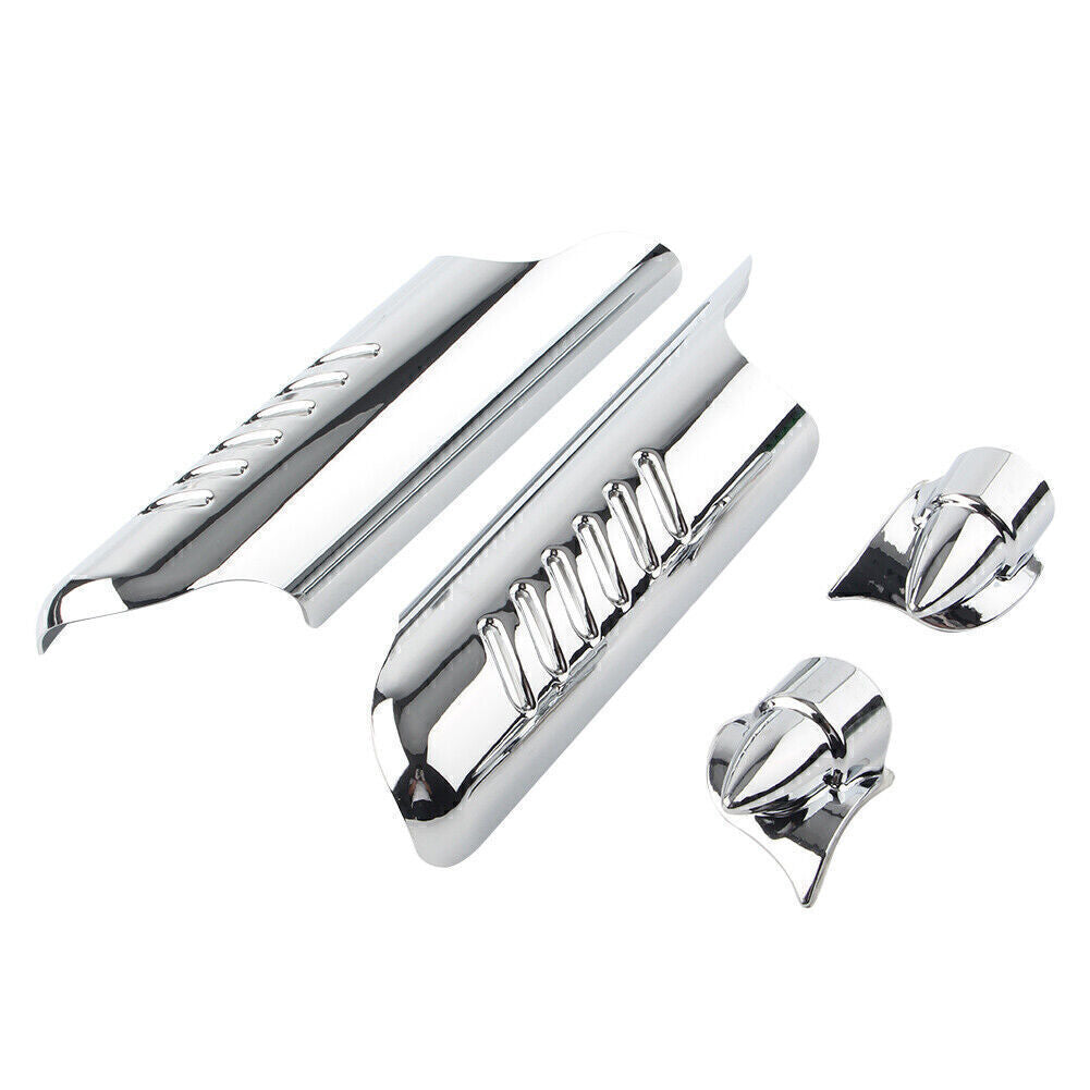 for Harley Touring FLHT 2000-13 Chrome Fitk Lower Leg Deflectors Shield Cover