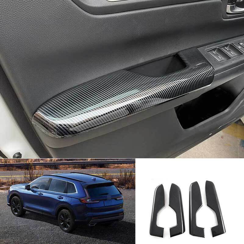 for Honda CR-V CRV 2023-2024 Carbon Color Inner Door Window Armrest Cover Trim