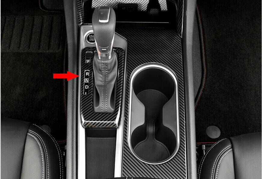 Console Gear Shift Frame Cover Fit for Nissan Altima 2019-22 Steel Carbon Fiber