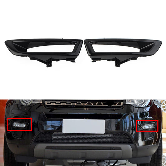 Front Fog Light Lamp Black Cover Trim Fit for Land Rover Discovery Sport 2015-19 16