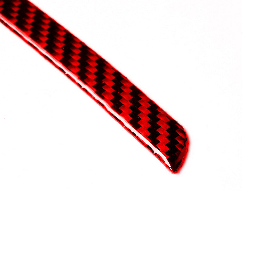 Red Carbon Fiber Gear Shift Panel Below Frame Cover for Subaru Forester 2005-08