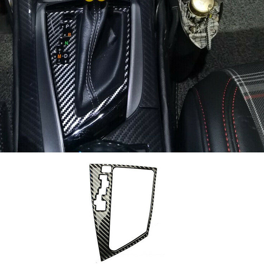 Carbon Fiber Interior Gear Shift Panel Cover Trim for Toyota for Corolla 2014-2018