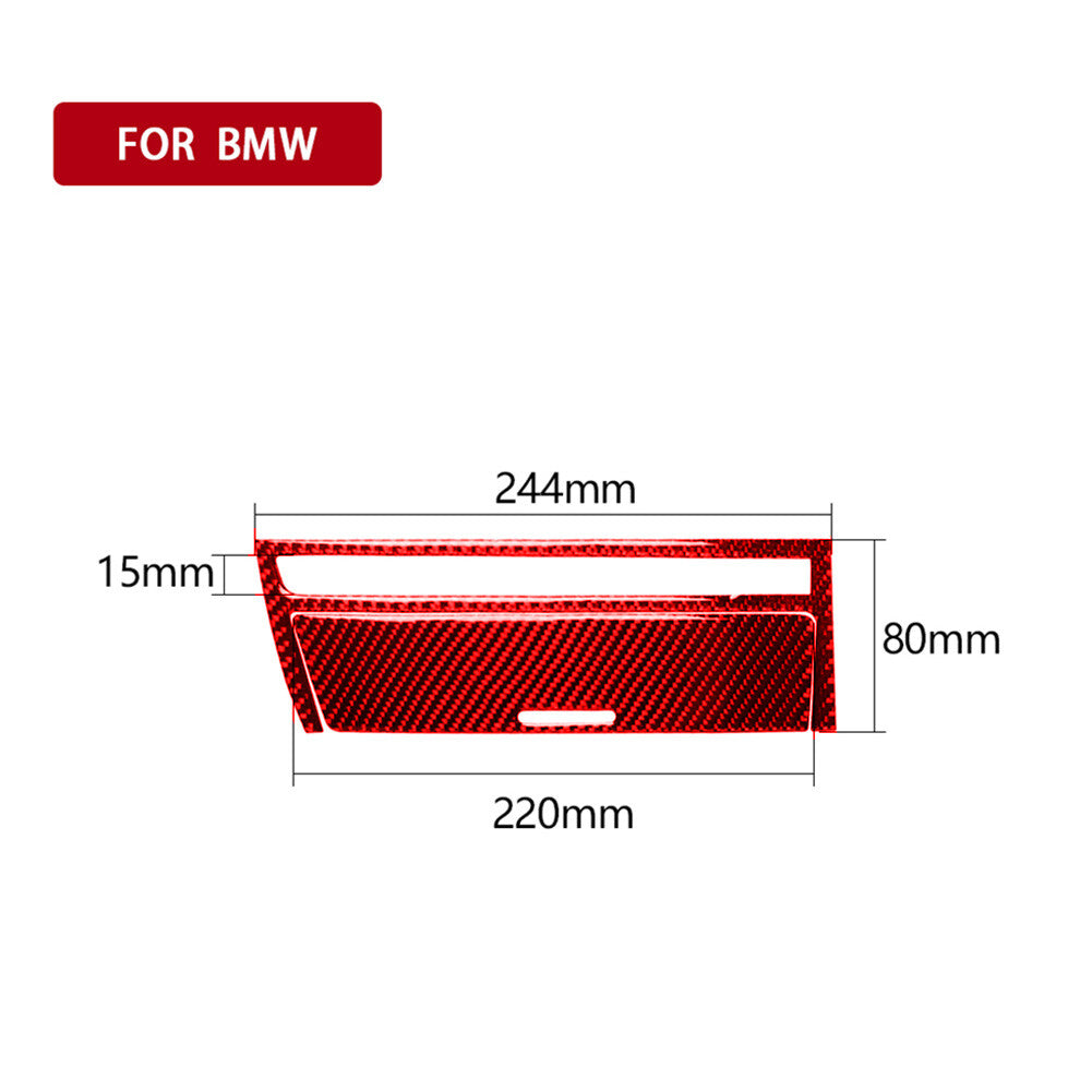 Red Carbon Fiber Panel Cover Trim Fit for BMW 3 Series E46 1998-05