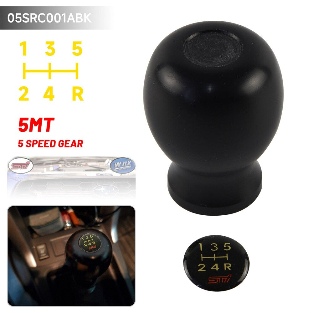 Shift Knob Legacy GDA GDB GC8 Black for Subaru WRX Impreza STI 5MT Gear Knob