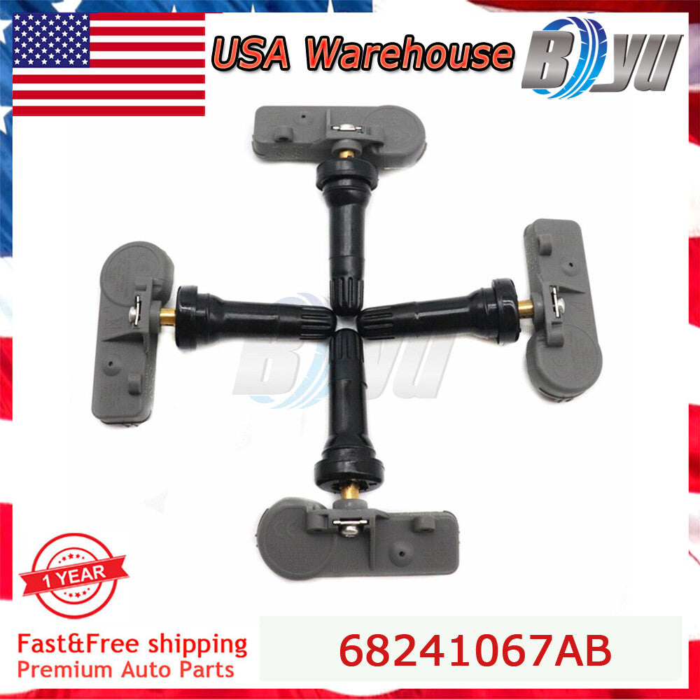 4PCS NEW 68241067AB 56029398AB for CHRYSLER for JEEP for DODGE TPMS TIRE PRESSURE SENSOR