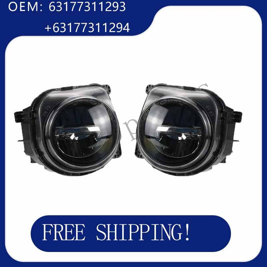 Pair LED Front Bumper Fog Lights Lamp for BMW 5 Series F07 F10 F11 LCI 2014-2016