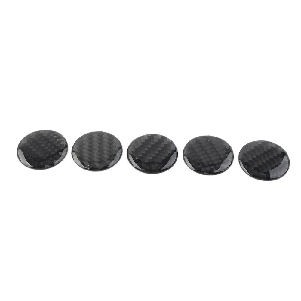 5 Pcs Door Handle Push Button Knobs Cover Trim Fit for Jeep for Wrangler JK 2007-2017