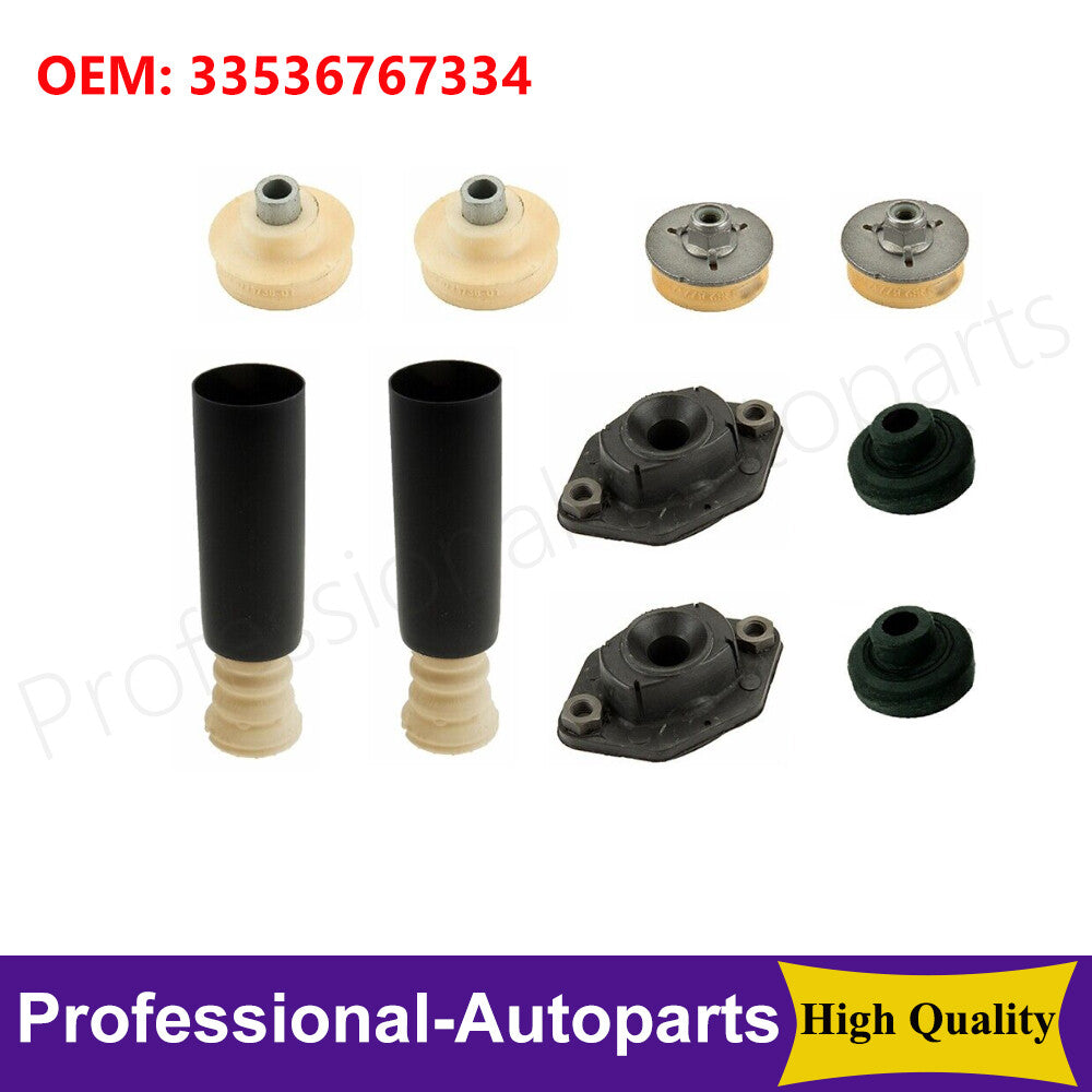 10-piece rear shock absorber bracket, bumper, and dustproof boots suitable for BMW E82, E87, E90, 328i