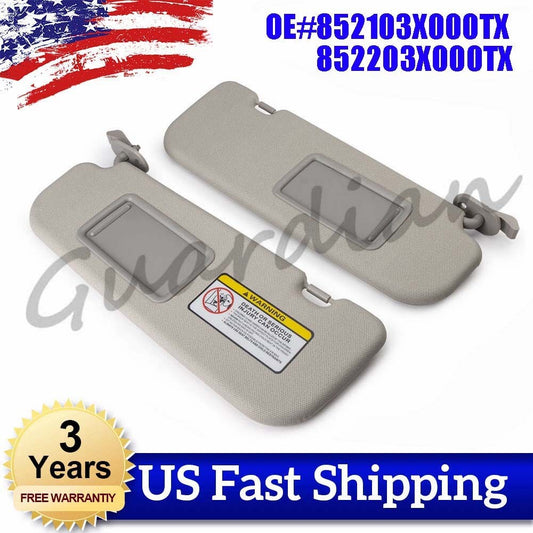 Gray Sun Visor 852103X000TX 852203X000TX for Hyundai for Elantra MD 2011-2015 12 13
