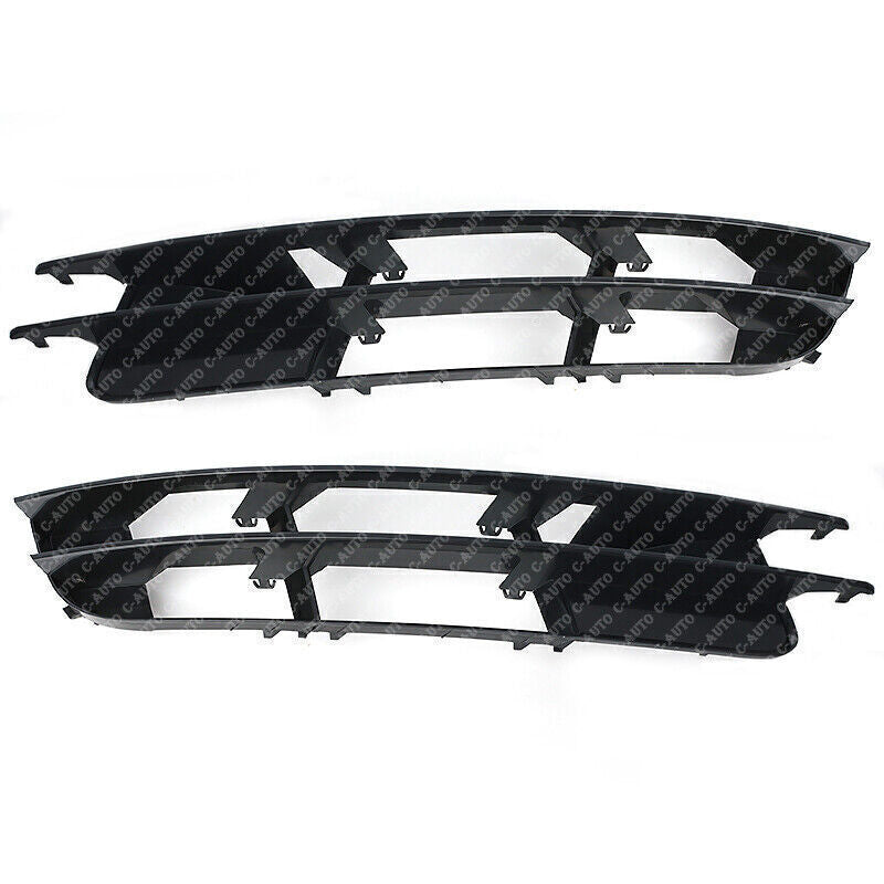 1 Pair Front Bumper Cover Grille Fog Light For 2007-2009 for Audi Q7 Plastic Black