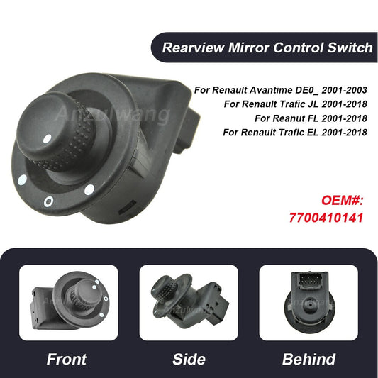 Power Side Rearview Mirror Switch for Kangoo for Opel VIVARO A 2001-2014 7700410141