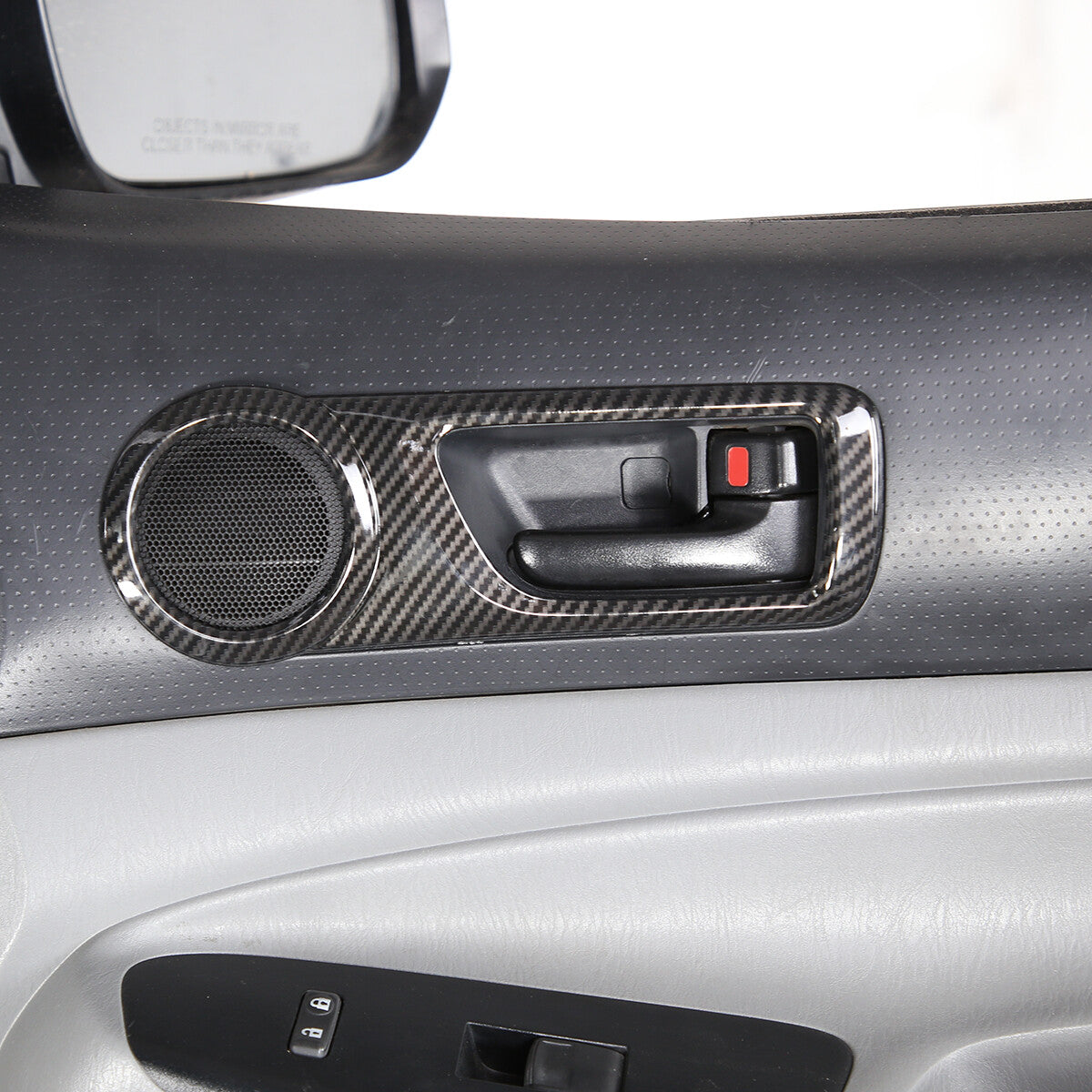 Red automotive control center gear panel trim for Toyota Tacoma 2016 - 2020