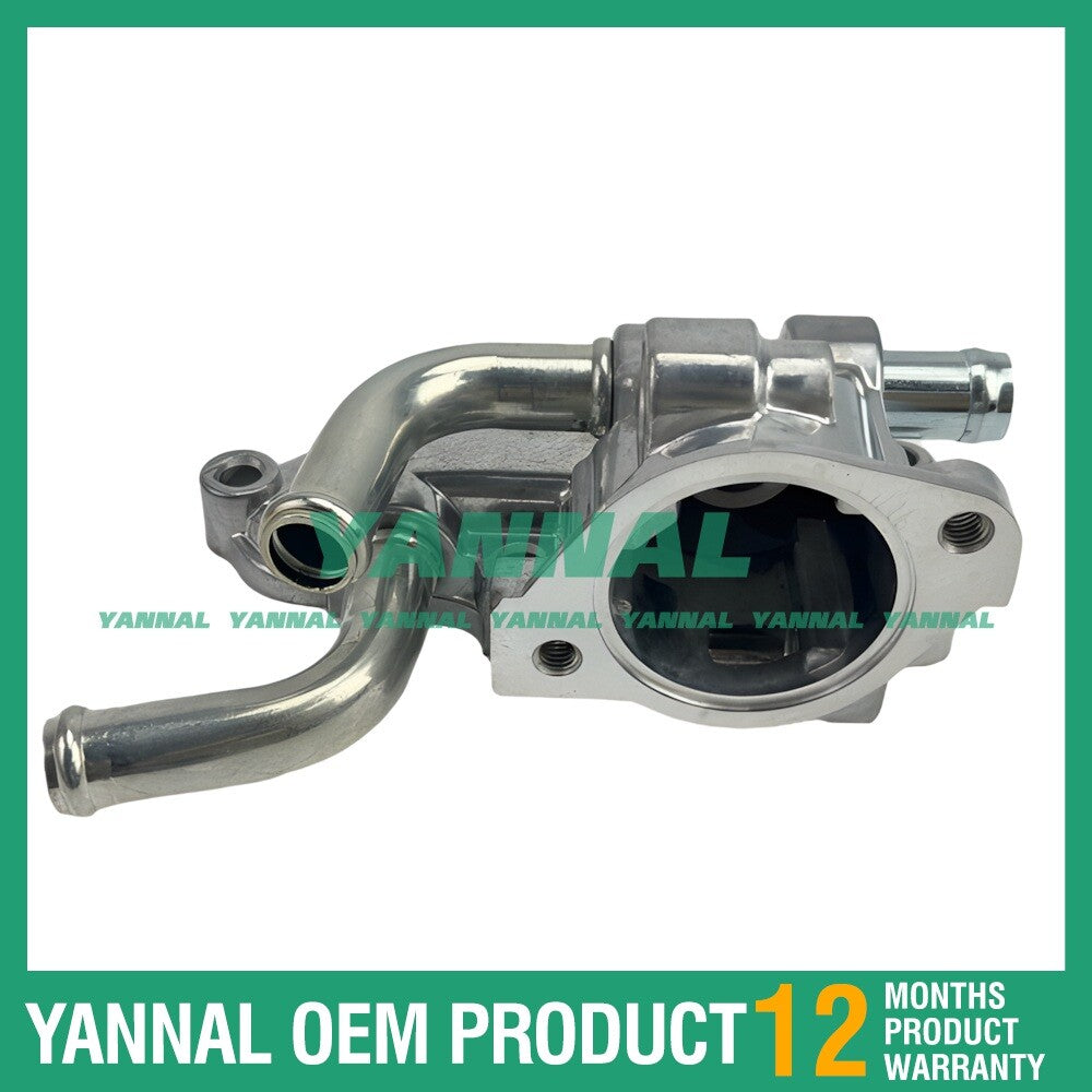 Thermostat housing is suitable for Isuzu 4JB1 Kobelco SK 60-III excavator engines.