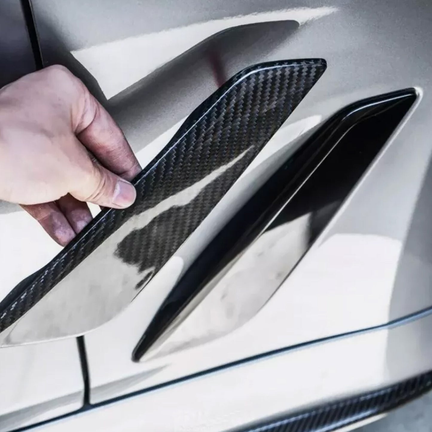 Carbon Fiber Side Fender Air Vent Trims fit 2018-2023 for BMW 5 Series G31 G30 M550i