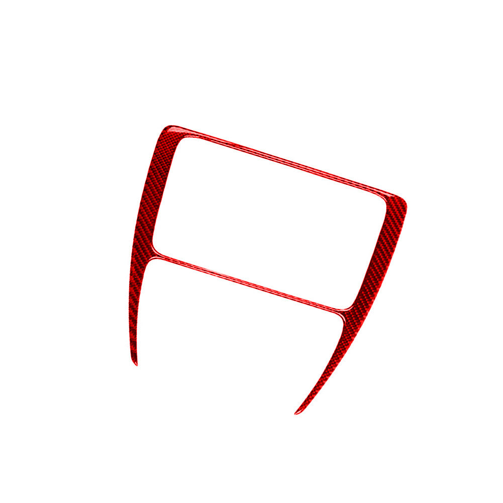 Red carbon fiber center console frame trim for Volkswagen for Jetta 2011-2014