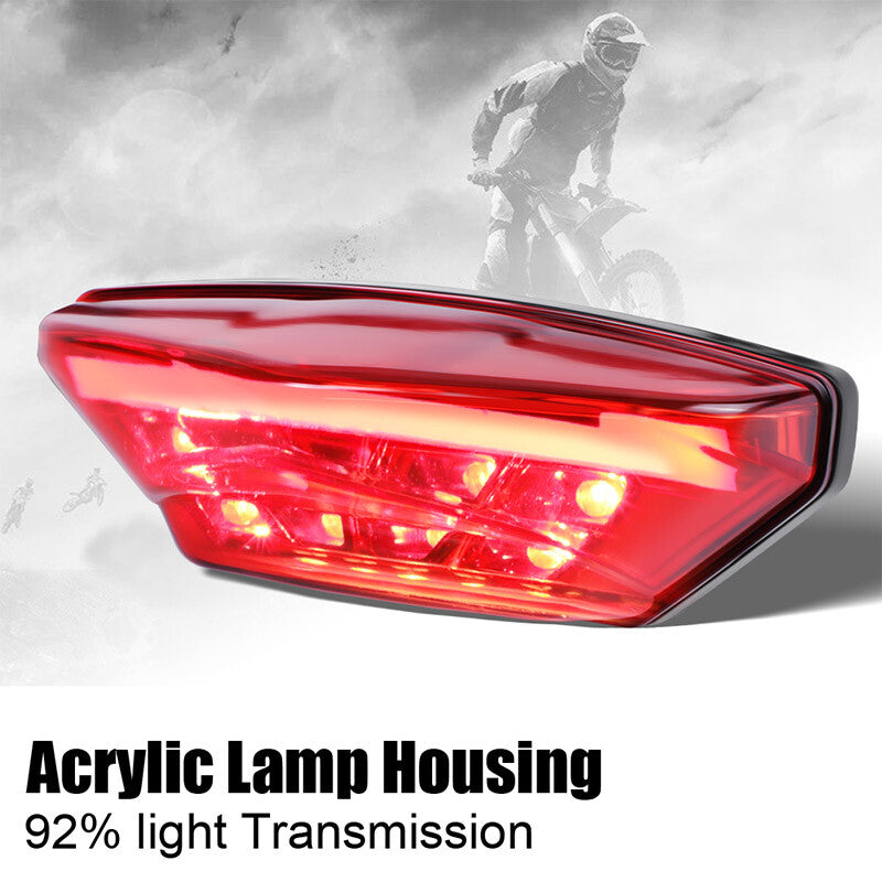Motorcycle Turn Signal Lights Universal Rear Brake Stop Running DRL Tail LED