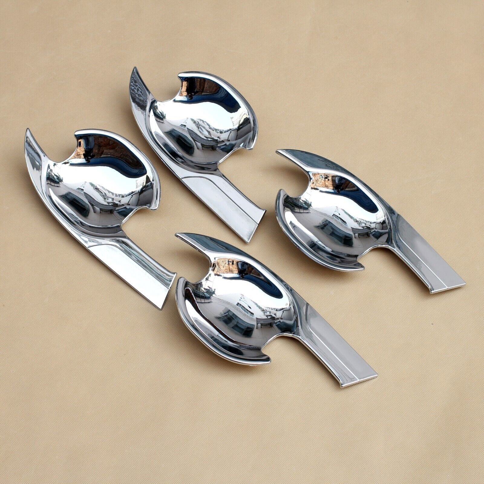 Chrome Outer Door Bowl Protector Cover Trims For 2013-2021 for Mitsubishi Outlander