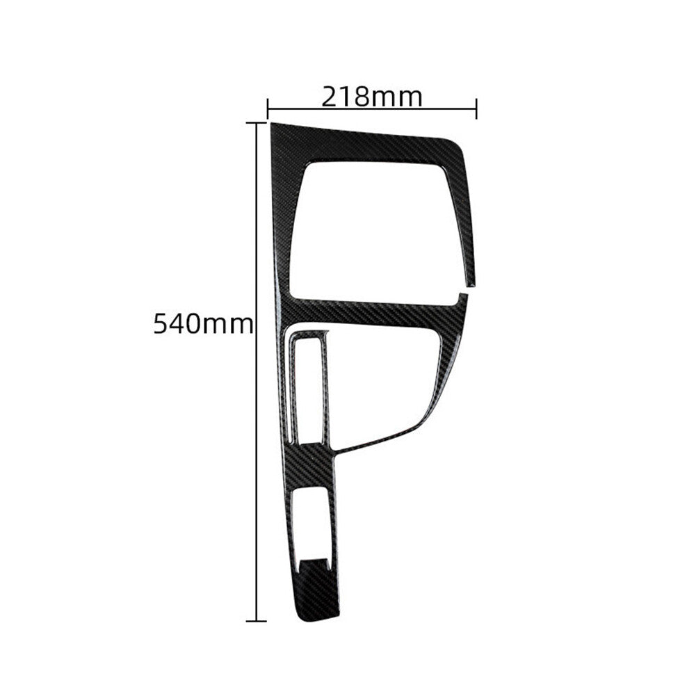 Carbon Fiber Automatic Gear Shifter Panel Cover Trim for BMW X1 F48 2016-2018