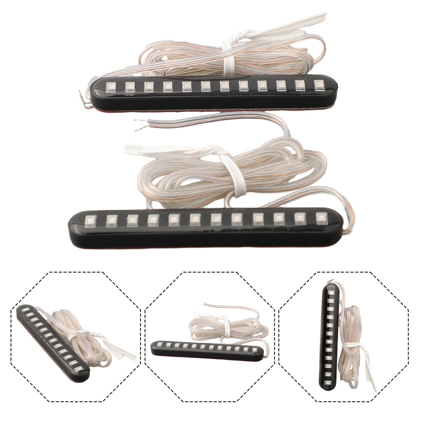Car radio 2 bracket 2 DIN 70x75x24 mm 8 screw accessories bracket support