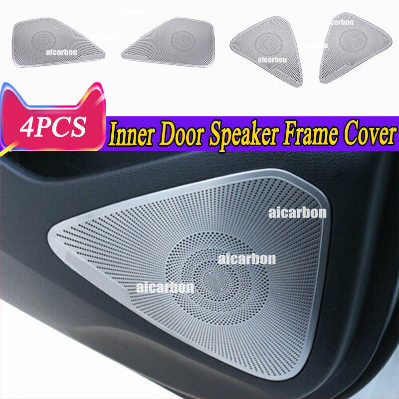 4X Silver Inner Door Horn Speaker Molding Cover Trim for Toyota for Corolla 20-2024