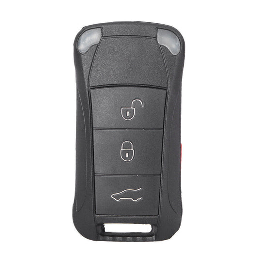 3-Buttons With Panic Remote Shell Fob Key Case Fit for Porsche for Cayenne 2003-11 10