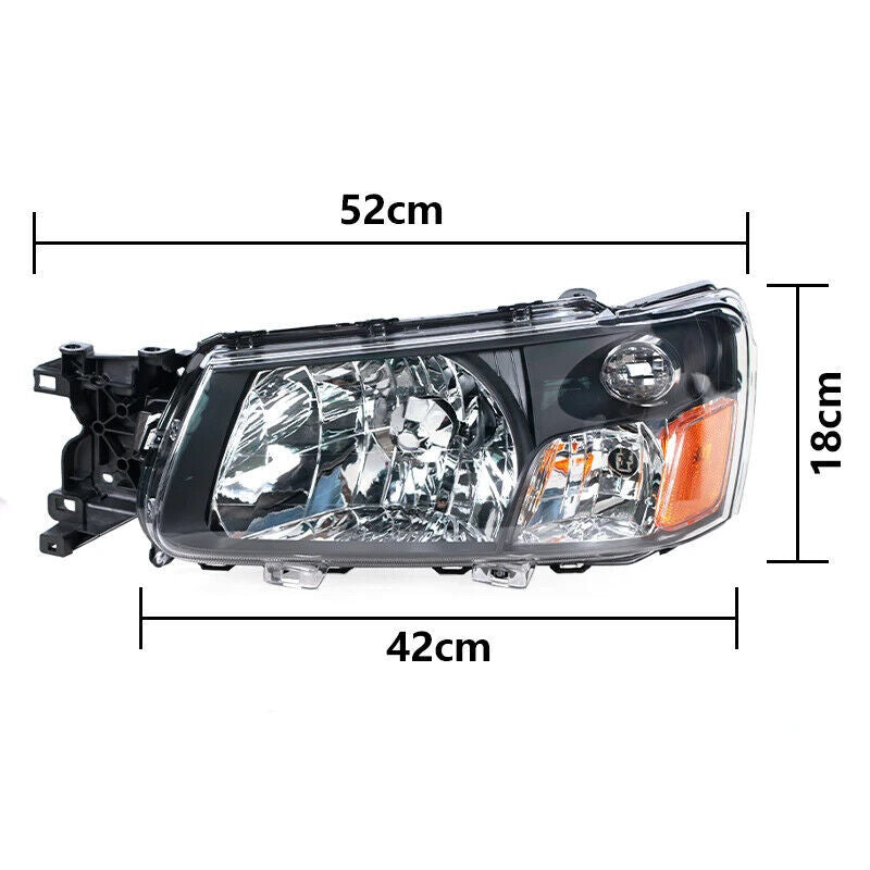 1Pcs Halogen Headlight Lamp Without bulb Right for Subaru Forester 2003-2004