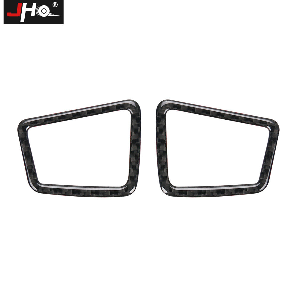 Car Dashboard Air Vent Outlet Covers Real Carbon Fiber Trim for Ford Explorer
