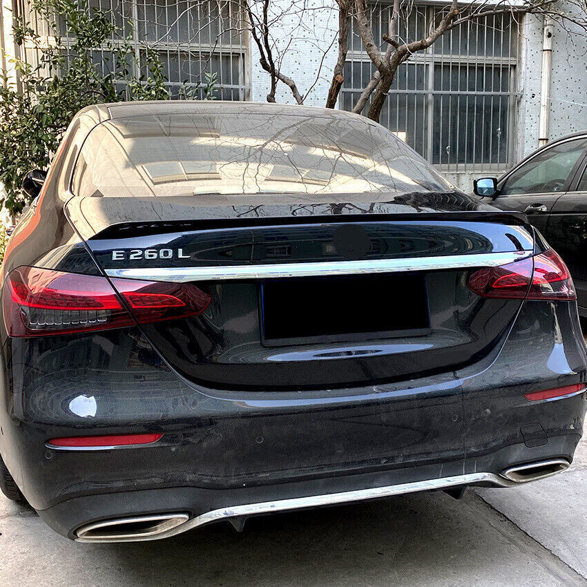 Black Rear Boot Spoiler Wing for Mercedes-Benz W213 E260 E300 E63S 2016-2021 20