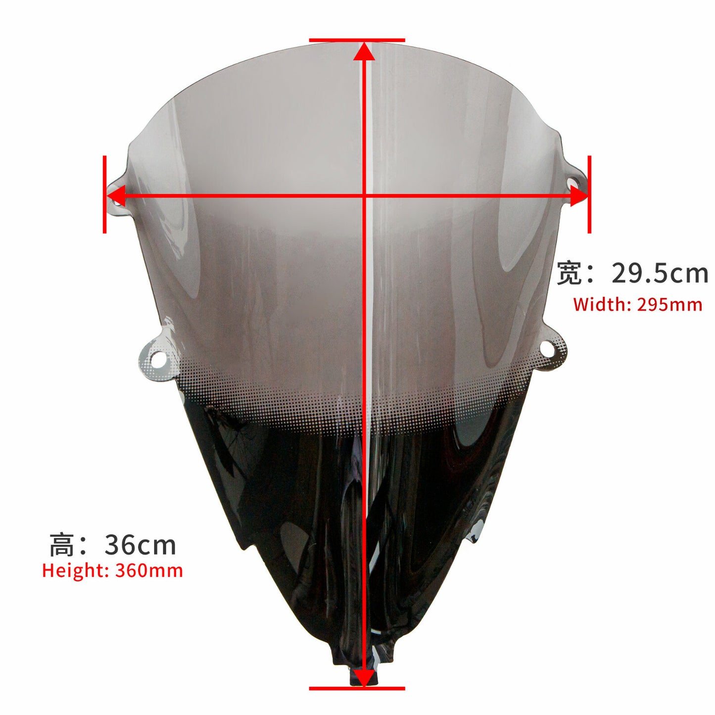 Gradient Front Windshield Deflector Screen Fit for Honda CBR650R 2019-2022