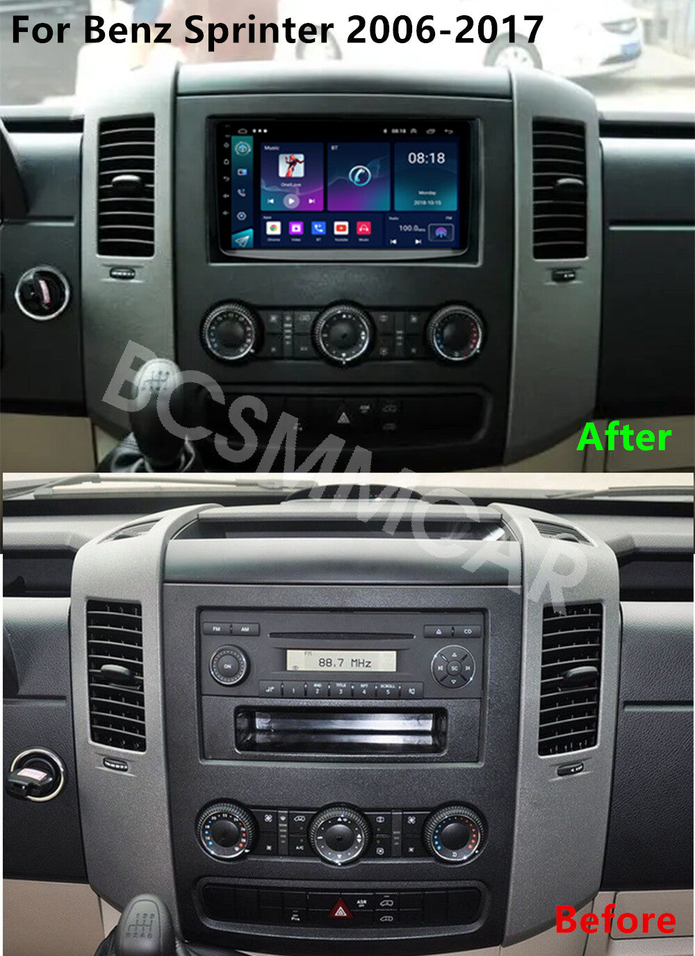 Car Multimedia Player GPS Touch Screen Fit for Mercedes-Benz Sprinter 2006-2017