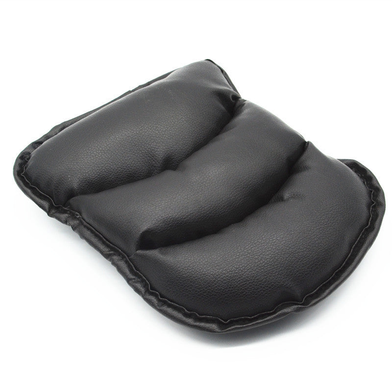 Car Black PU Armrest Center hand armrest cover Console Pad Cushion Support Box