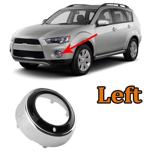 Front left bumper fog light cover for Mitsubishi Outlander 2010-2012 ABS vehicles