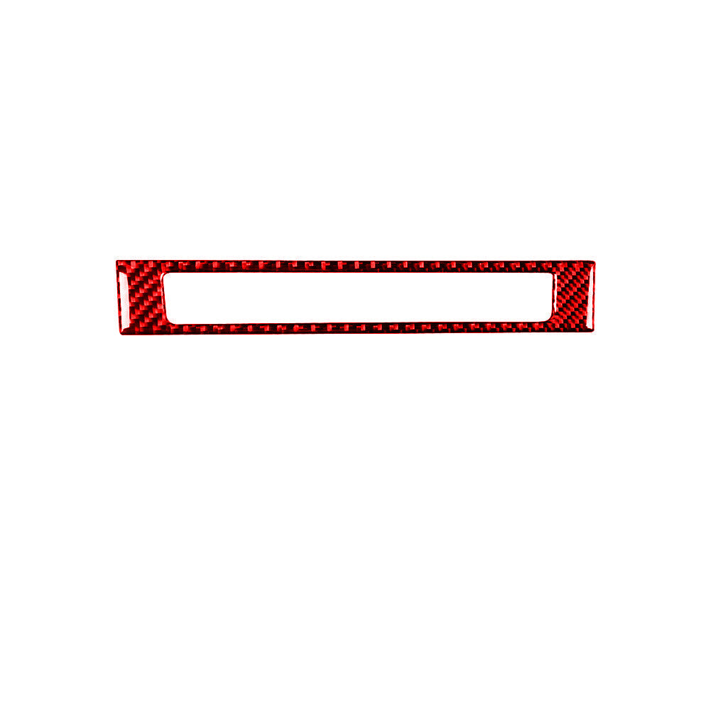 Red Carbon Fiber Emergency Light Button Cover Trim for Toyota 86 for Subaru BRZ