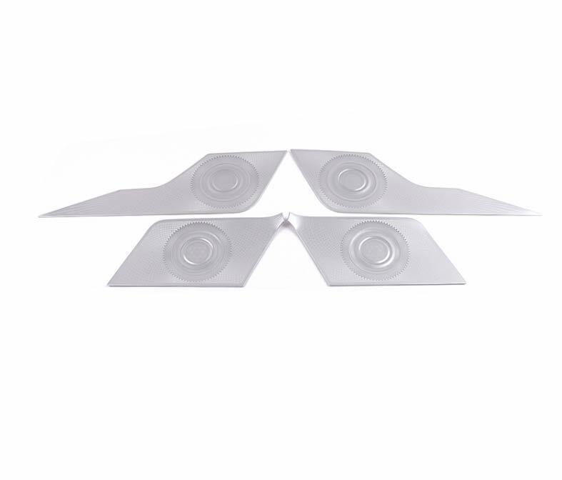 Inner Door Speaker Frame Cover Trim for Kia Carnival 2022-2023 Silver Titanium
