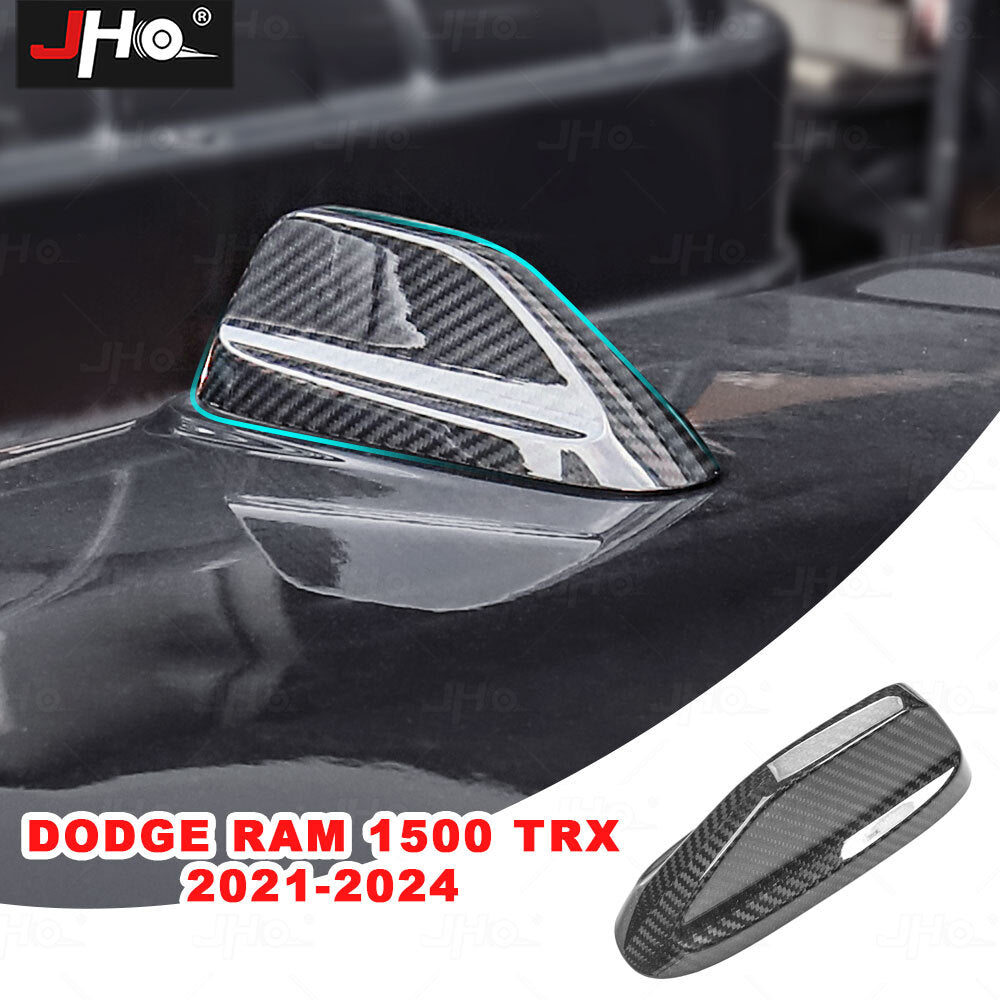 Real Carbon Fiber Shark Fin Roof Antenna Cover Trim For 2019-2024 for Dodge for RAM 1500