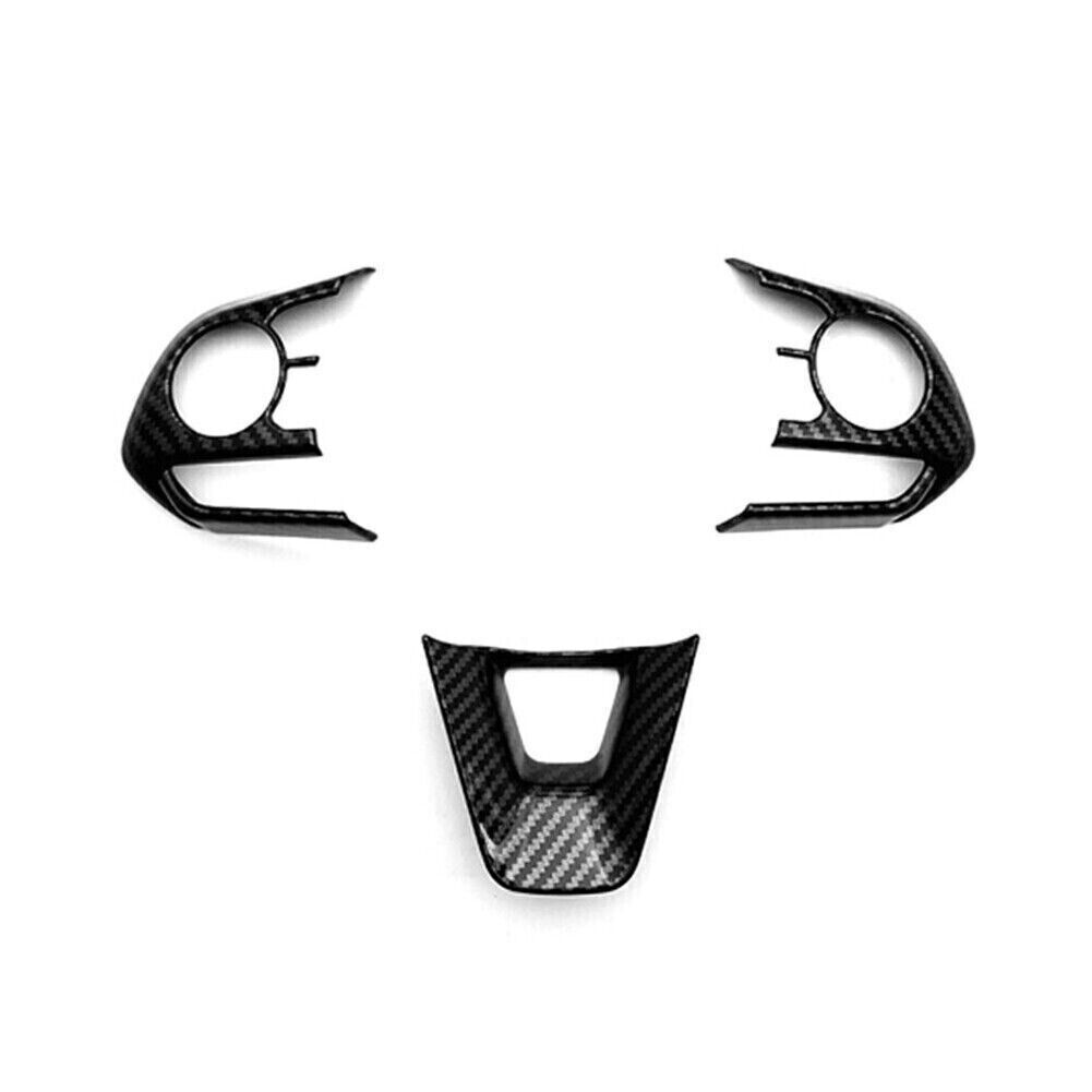 for Toyota for Corolla 2020-2023 Carbon Fiber Style Steering Wheel Button Cover Trim