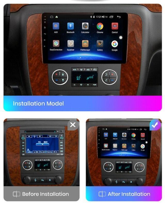 For 2007-13 for GMC for Yukon for Sierra Tahoe Car Radio GPS Carplay 9 Android 11 Head Unit