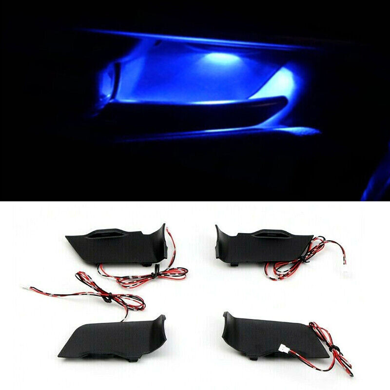 Plug and play blue ambient light handle frame for Toyota RAV4 XA50 2019 - 2021.