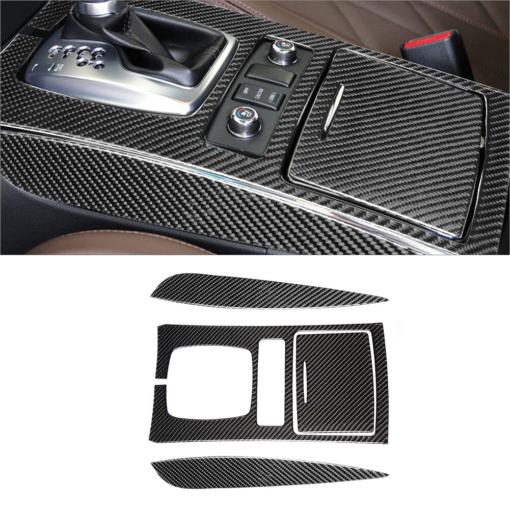 4Pcs Carbon Fiber Gear Shift Panel Cover Trim for Infiniti FX 2009-13/QX70 14-17