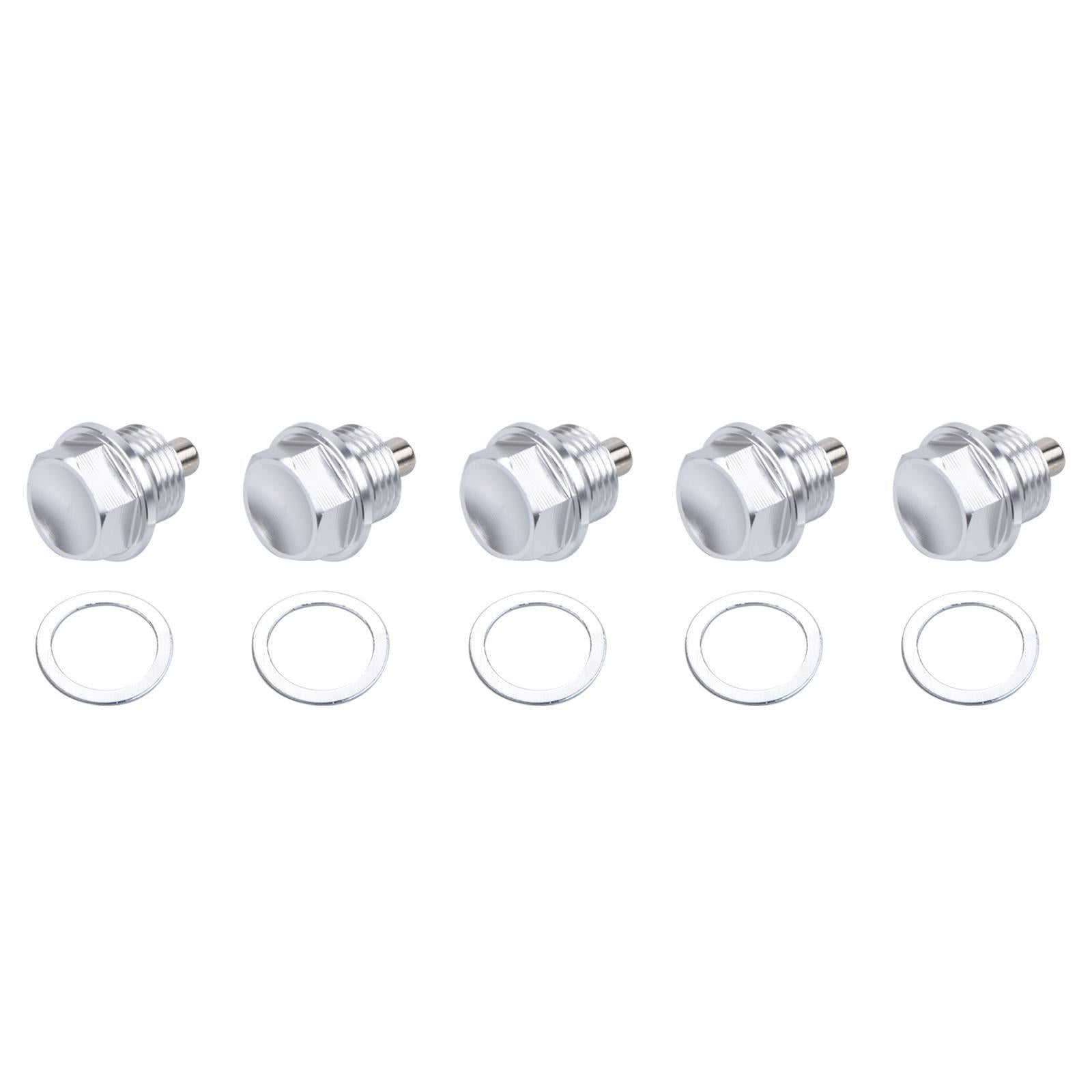 new 5 Pcs Magnetic Oil Drain Bolt Kit Adapter Components for BMW 118