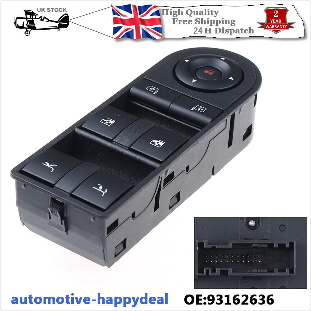 Electric Master Window Control Switch for Vauxhall for Opel Tigra Twintop 2004-2016