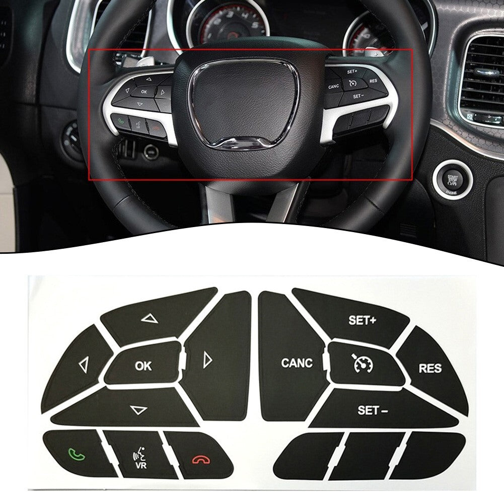for DODGE CHARGER Steering Wheel Replacement Decals 2016 2022 Effective Design
