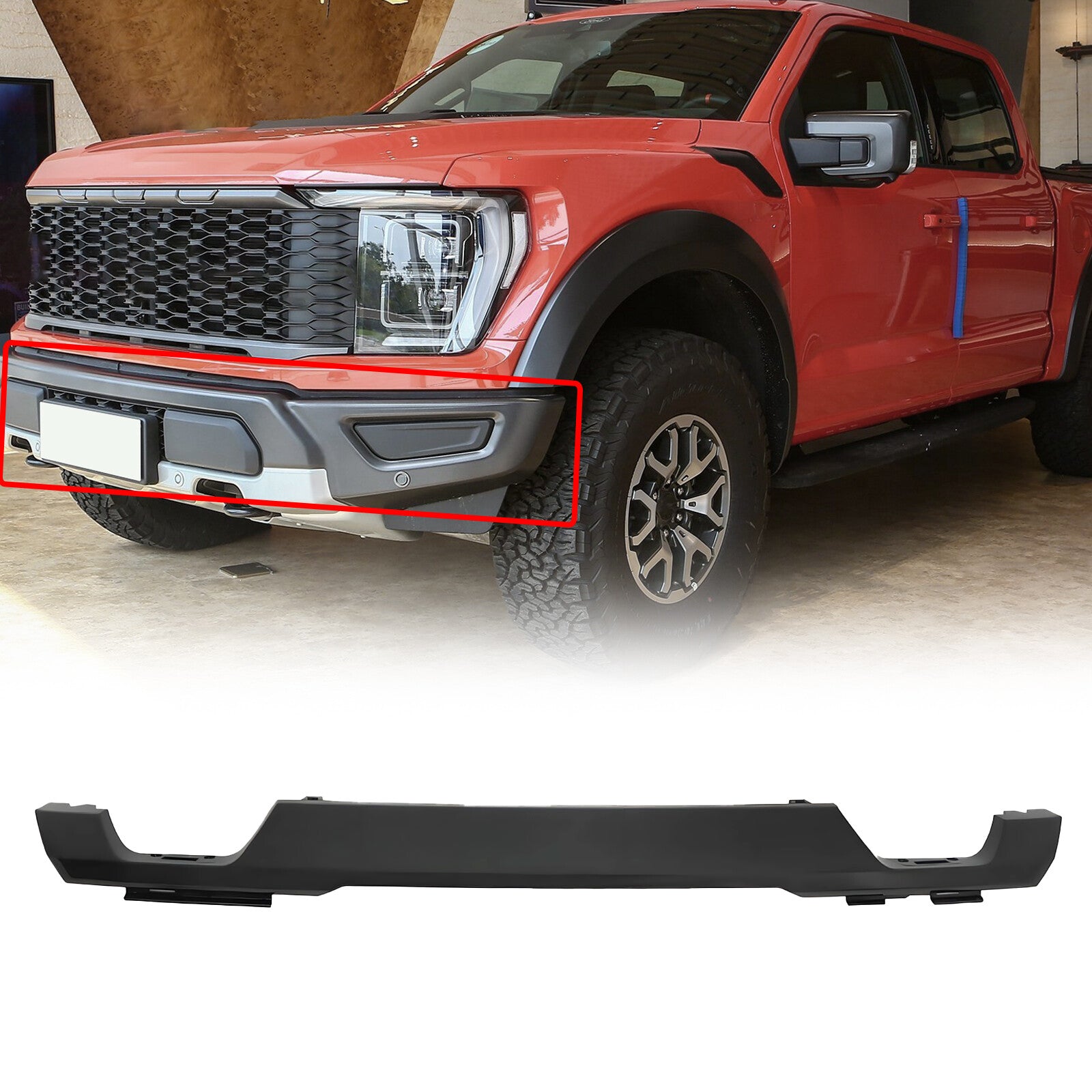 Front Bumper Lower Molding Trim Valance Matte for Ford F150 2021 2022 2023 NEW