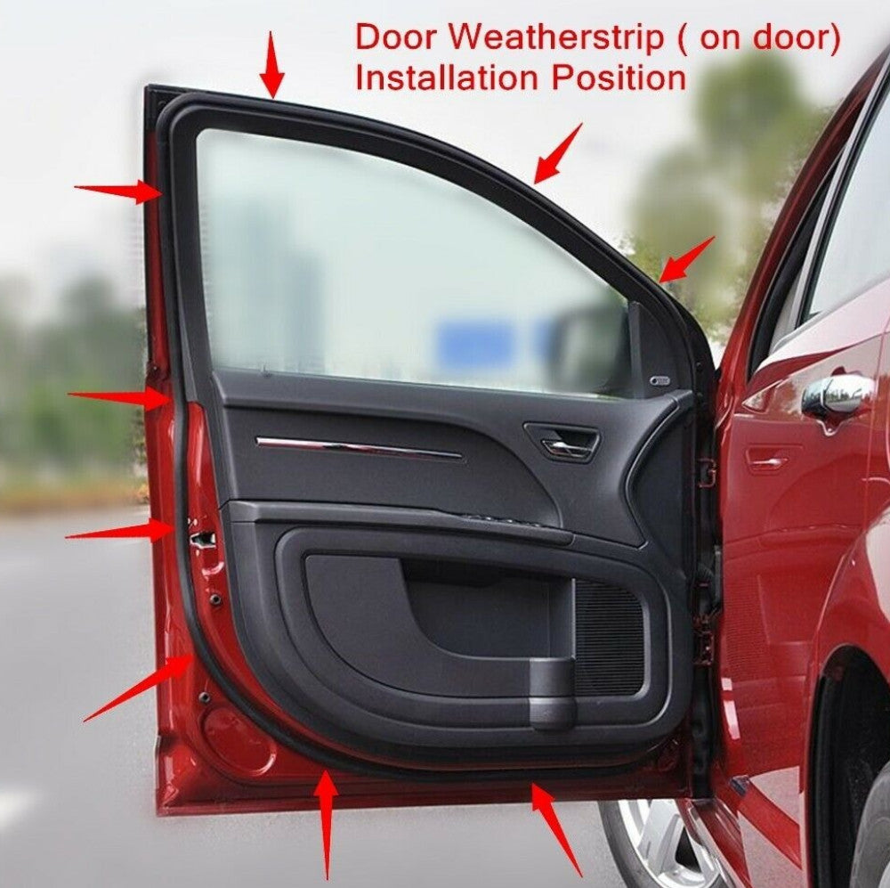 Door Weatherstrip 4-Piece Slence Open-End Washers for Honda for Civic 2006 - 2011