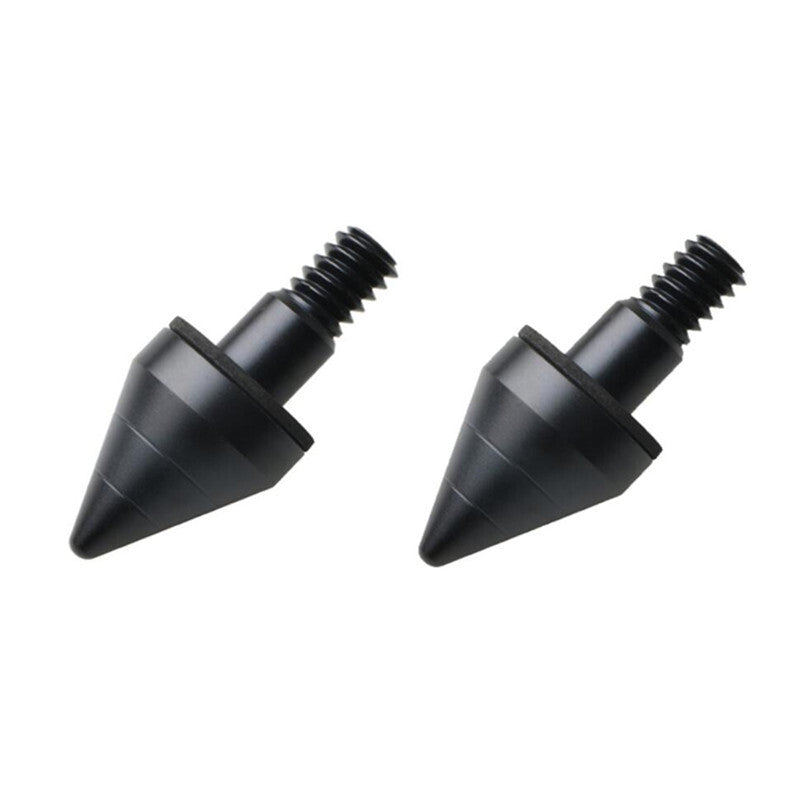 2x Car Black Aluminum Bumper Spike Tip Nail Guard Collision Protector for Smart