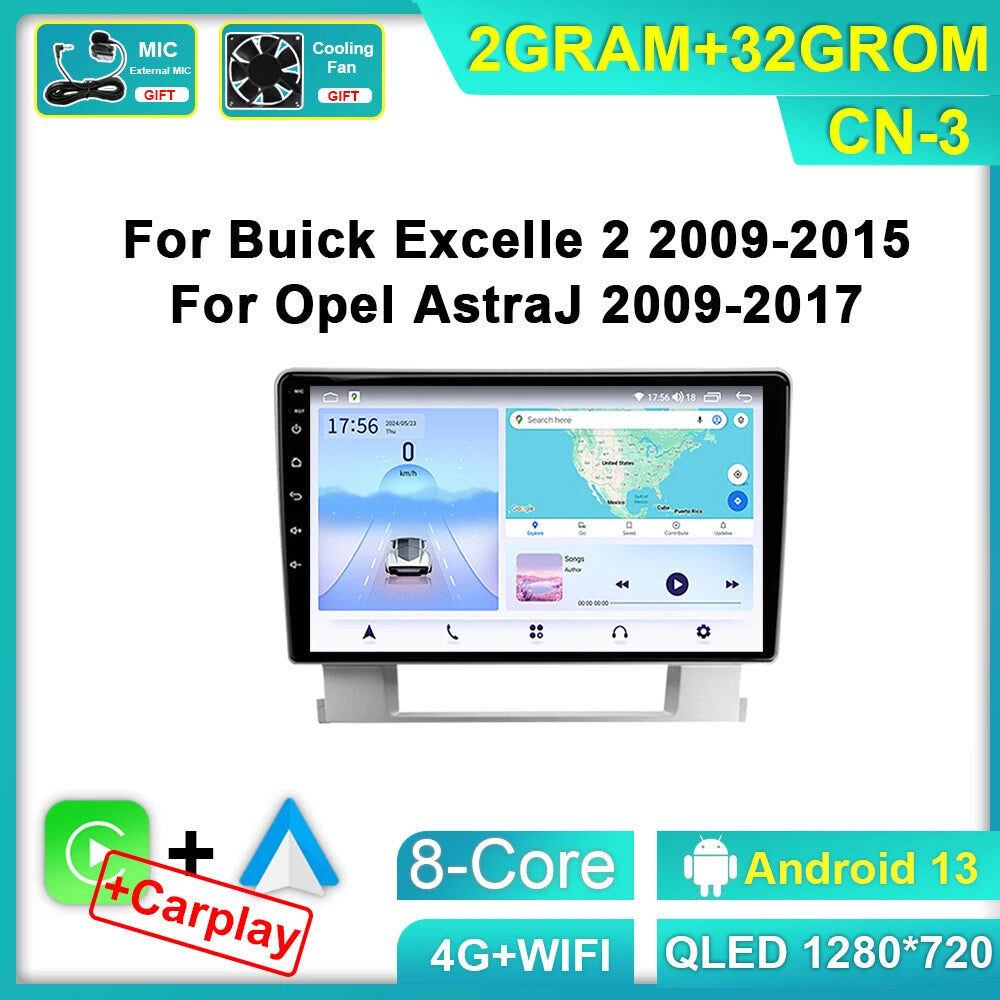 for Buick Excelle 2 for Opel for Astra J Stereo Android Car Radio GPS Player Screen