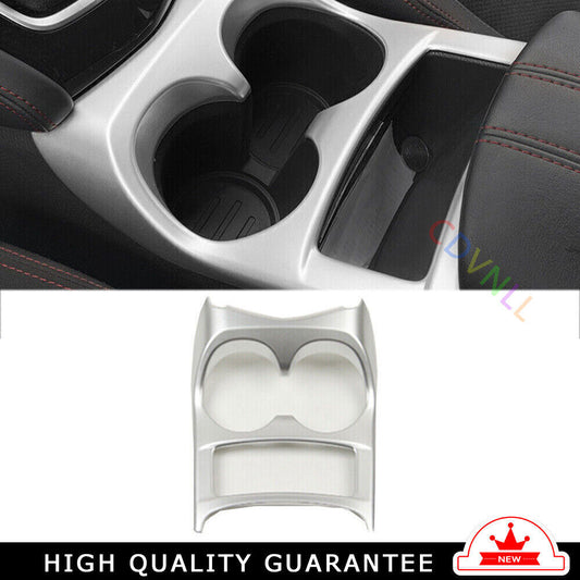Middle Console Drinking Glass Trim for Nissan Rogue Sport 2017-2021 Matte Silver
